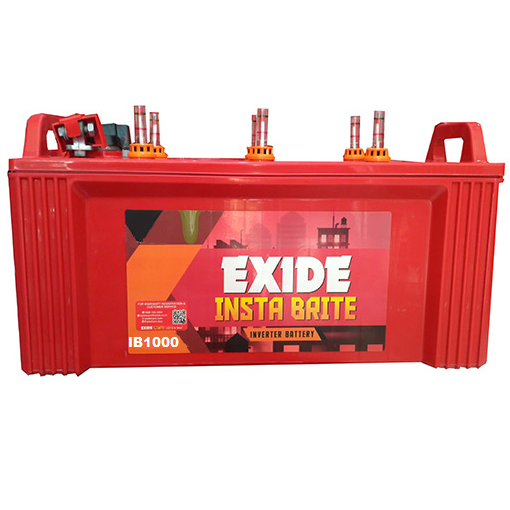 Exide InstaBrite IB1000 100AH Flat Plate Battery – Best Inverter for Home