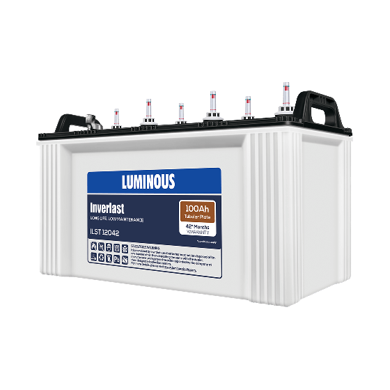 Luminous Inverlast ILST12042 100AH Tubular Battery – Best Inverter for Home
